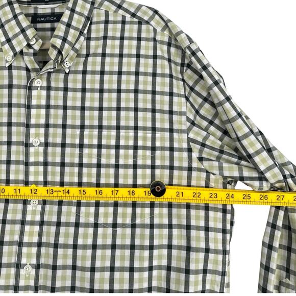Nautica Plaid Long Sleeve Button Down Collar Chest Pocket Button Up Shirt‎ XL - Picture 5 of 6